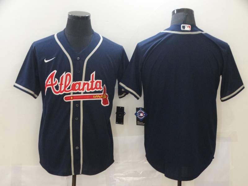 Atlanta Braves Dark Blue MLB Jersey