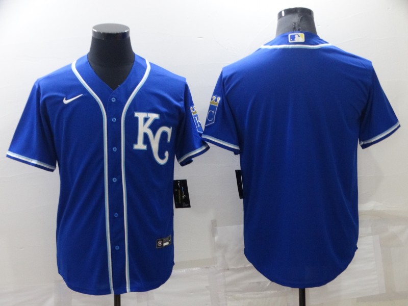 Kansas City Royals Blue MLB Jersey 02