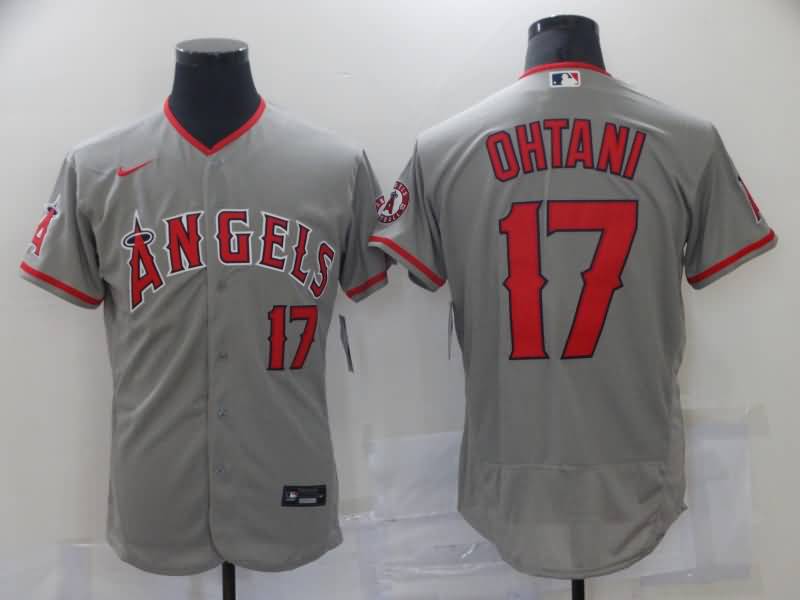 Los Angeles Angels Grey Elite MLB Jersey