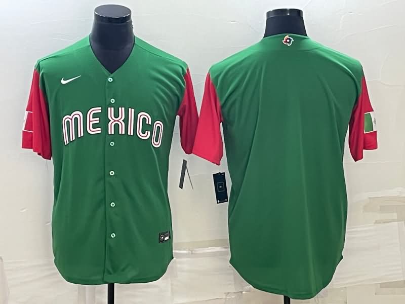 Mexico Green Baseball Jersey 02