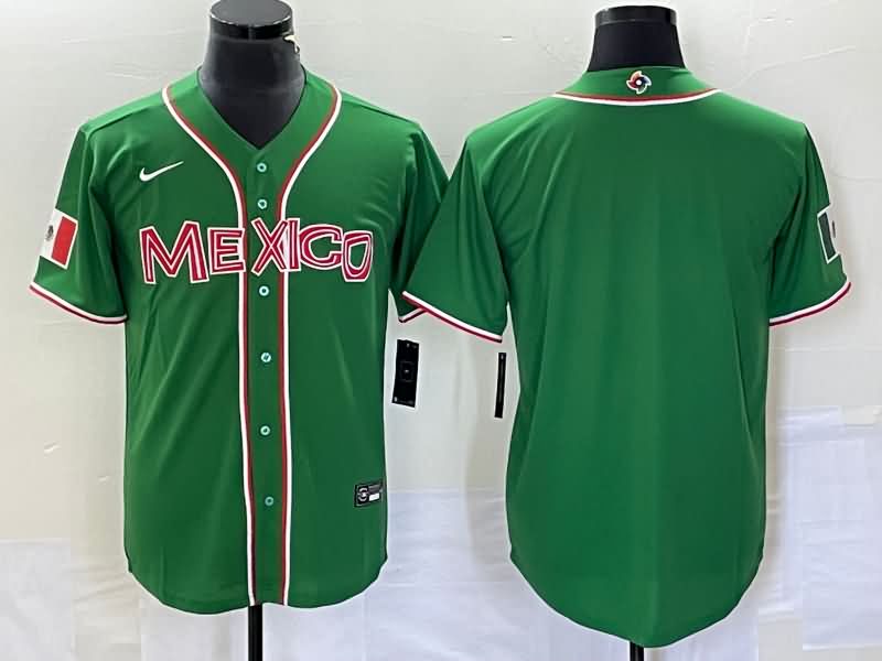 Mexico Green Baseball Jersey 05