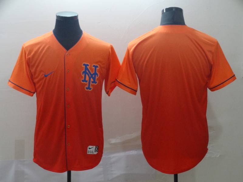 New York Mets Orange Fashion MLB Jersey