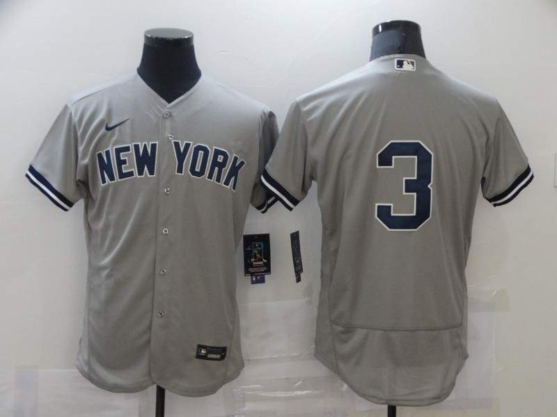 New York Yankees Grey Elite MLB Jersey