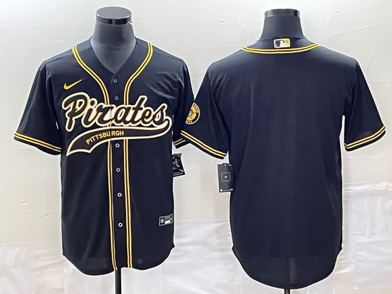 Pittsburgh Pirates Black MLB Jersey 03