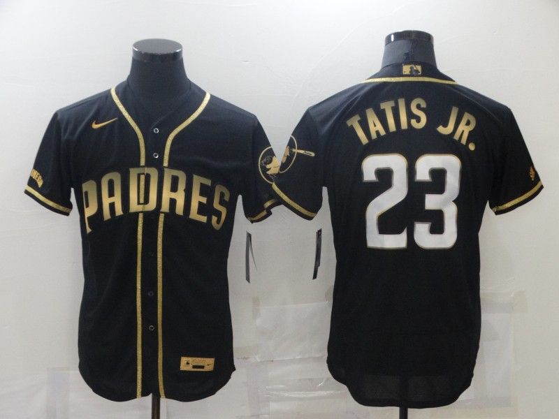 San Diego Padres Black Gold Elite MLB Jersey 02