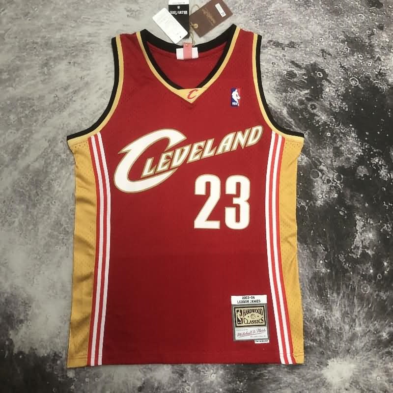 Cleveland Cavaliers 2003/04 Red Classics Basketball Jersey (Hot Press)