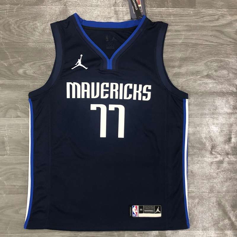 Dallas Mavericks 20/21 Dark Blue AJ Basketball Jersey (Hot Press)