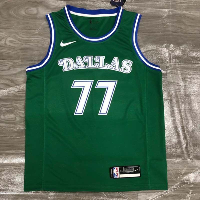 Dallas Mavericks 20/21 Green Basketball Jersey (Hot Press)