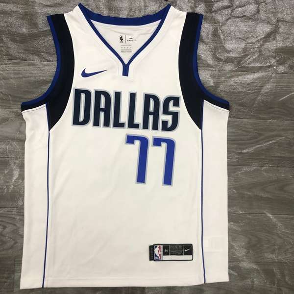 Dallas Mavericks 20/21 White Basketball Jersey (Hot Press)