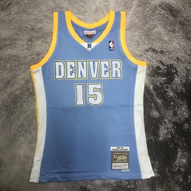 Denver Nuggets 2003/04 Blue Classics Basketball Jersey (Hot Press)