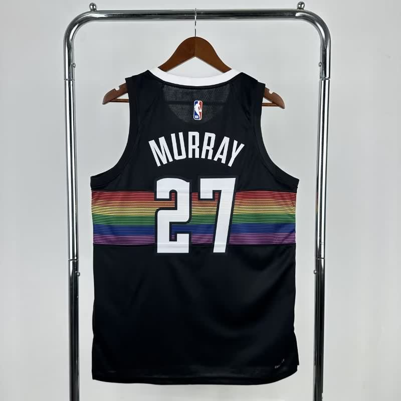 Denver Nuggets 25/26 Black City Basketball Jersey (Hot Press)