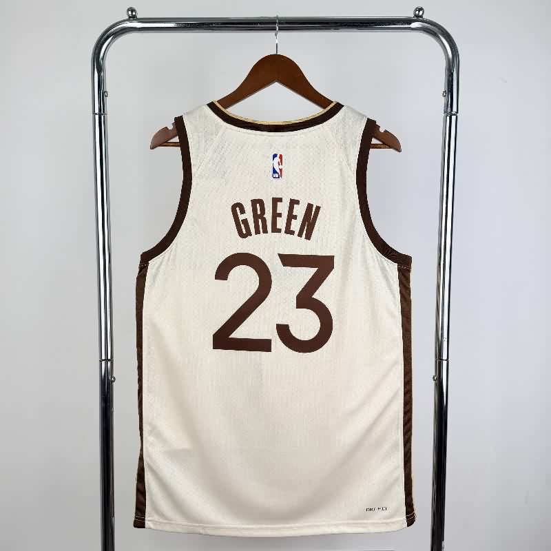 Golden State Warriors 25/26 Tan City Basketball Jersey (Hot Press)