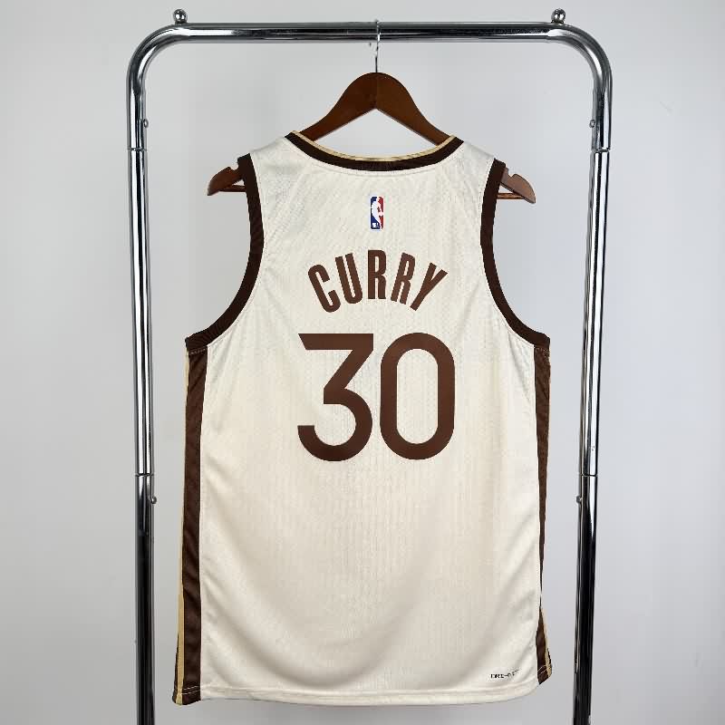 Golden State Warriors 25/26 Tan City Basketball Jersey (Hot Press)