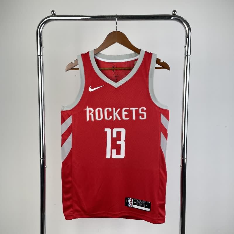 Houston Rockets 18/19 Red Basketball Jersey (Hot Press)