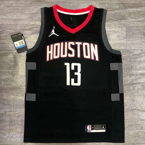 Houston Rockets 20/21 Black AJ Basketball Jersey (Hot Press)