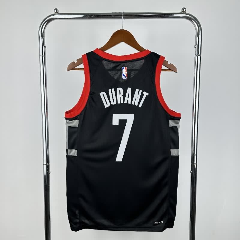 Houston Rockets 23/24 Black AJ Basketball Jersey (Hot Press)