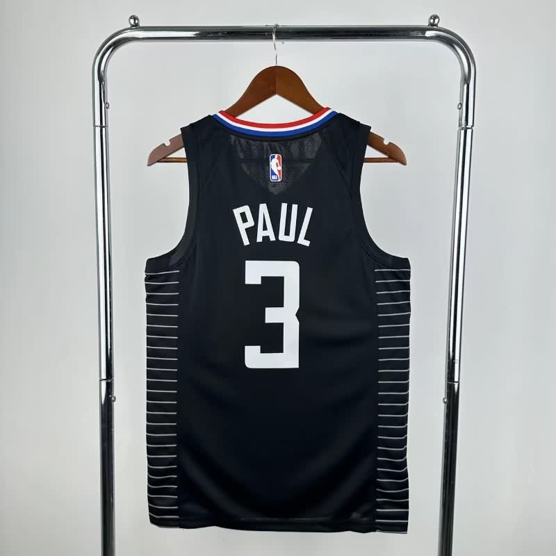 Los Angeles Clippers 20/21 Black AJ Basketball Jersey (Hot Press)