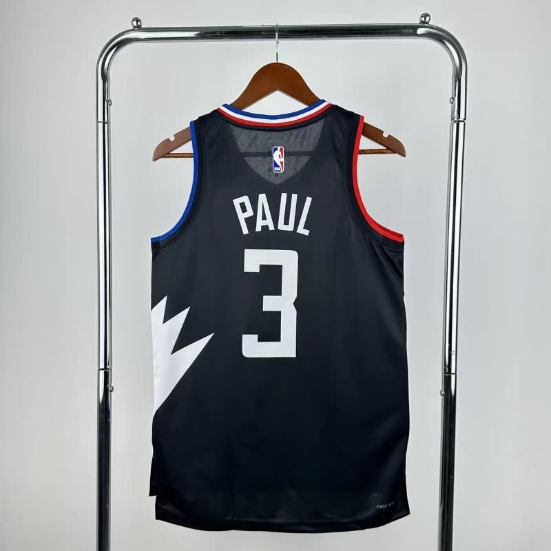 Los Angeles Clippers 22/23 Black AJ Basketball Jersey (Hot Press)