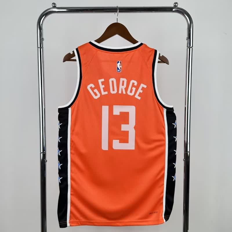 Los Angeles Clippers 25/26 Orange City Basketball Jersey (Hot Press)