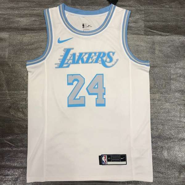 Los Angeles Lakers 20/21 White City Basketball Jersey (Hot Press)