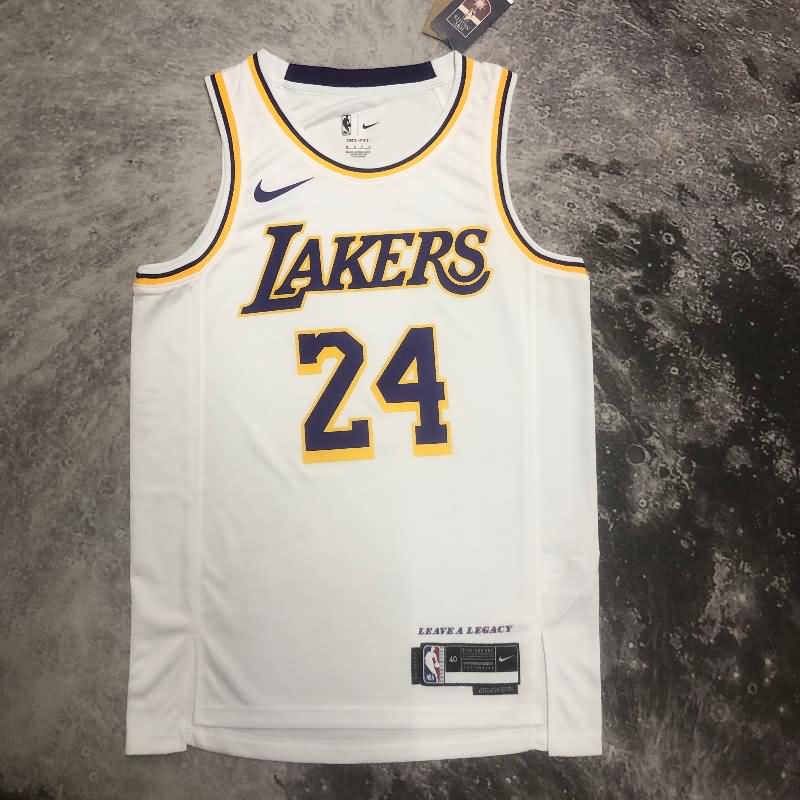Los Angeles Lakers 22/23 White Basketball Jersey (Hot Press)