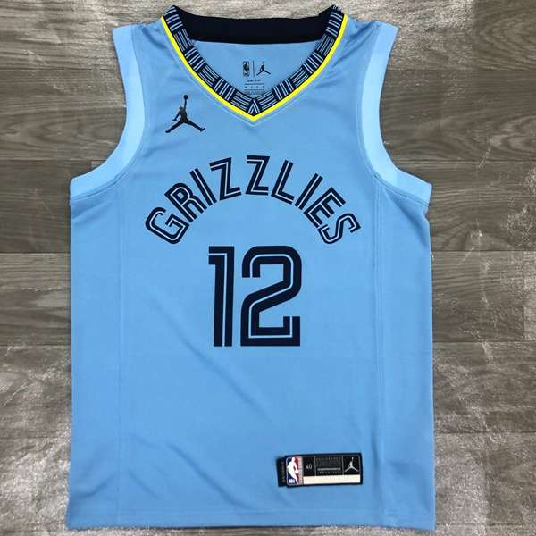 Memphis Grizzlies 20/21 Blue AJ Basketball Jersey (Hot Press)