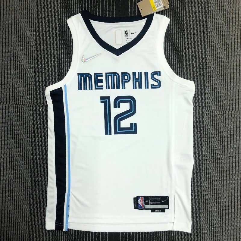 Memphis Grizzlies 21/22 White Basketball Jersey (Hot Press)