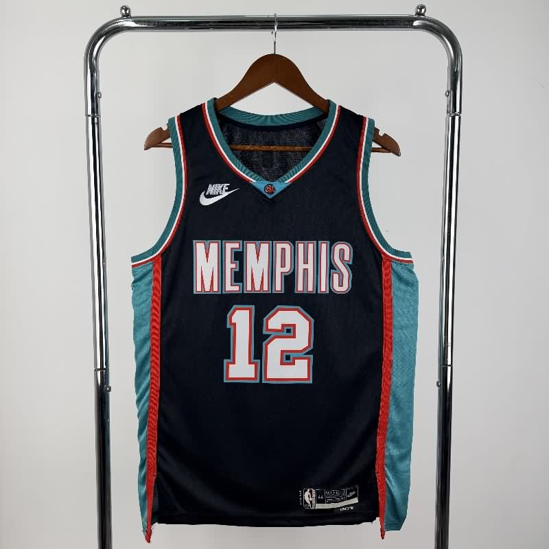Memphis Grizzlies 25/26 Black Classics Basketball Jersey (Hot Press)