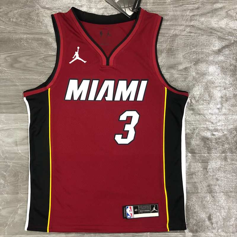 Miami Heat 20/21 Red AJ Basketball Jersey (Hot Press)