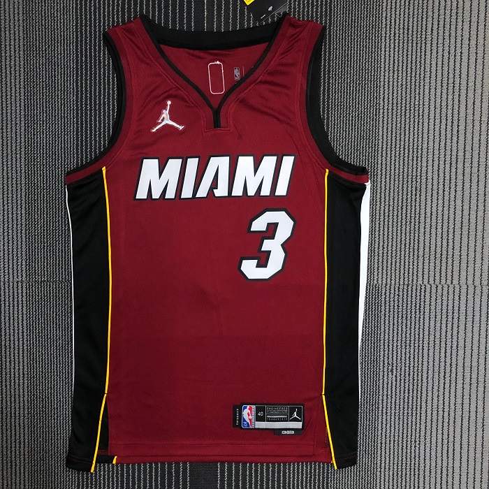 Miami Heat 21/22 Red AJ Basketball Jersey (Hot Press)