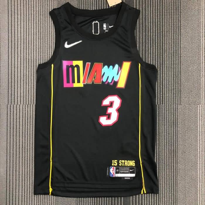 Miami Heat 21/22 Black City Basketball Jersey (Hot Press)