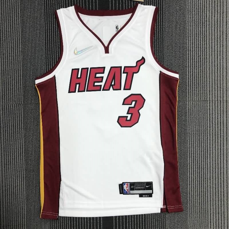 Miami Heat 21/22 White Basketball Jersey (Hot Press)