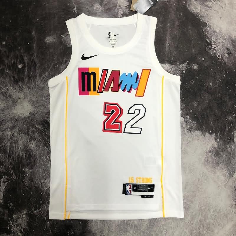 Miami Heat 22/23 White City Basketball Jersey (Hot Press)