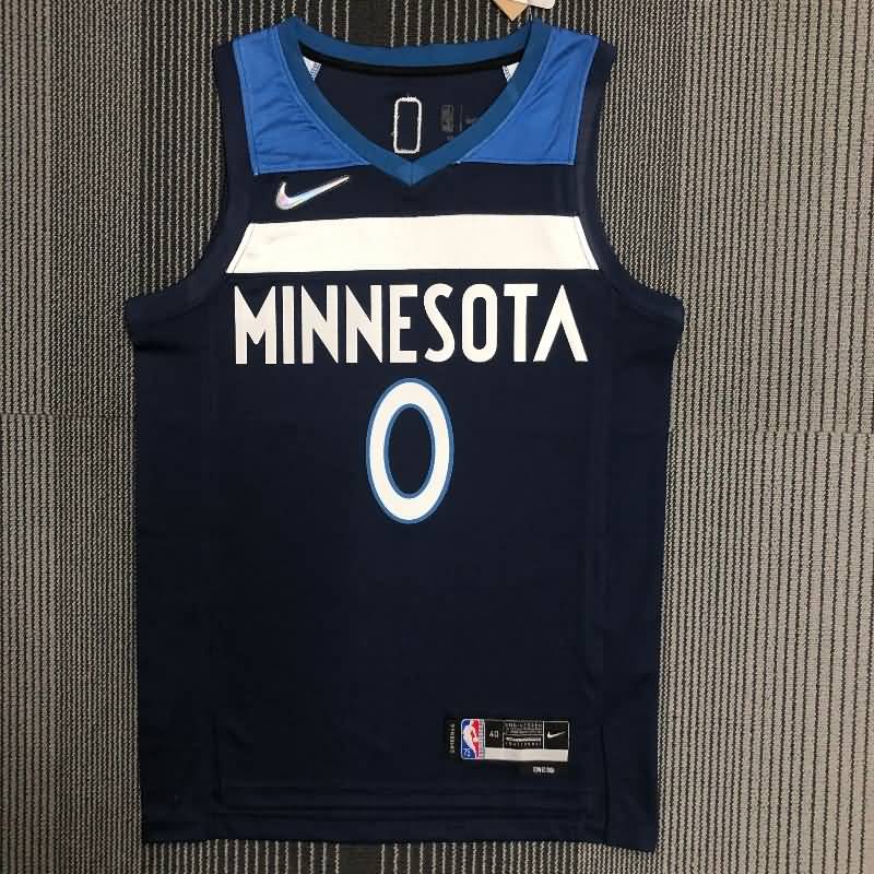 Minnesota Timberwolves 21/22 Dark Blue Basketball Jersey (Hot Press)