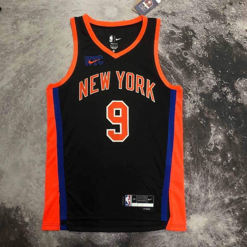 New York Knicks 22/23 Black City Basketball Jersey (Hot Press)