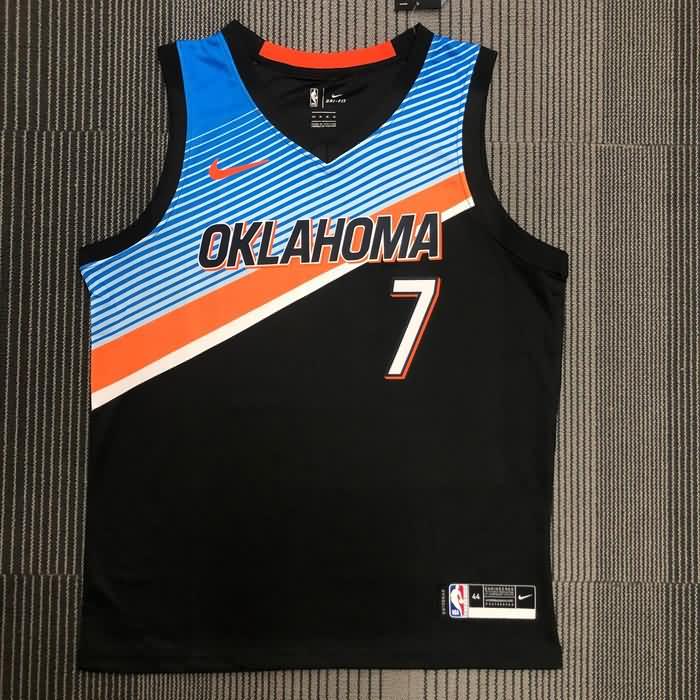 Oklahoma City Thunder 20/21 Black City Basketball Jersey (Hot Press)