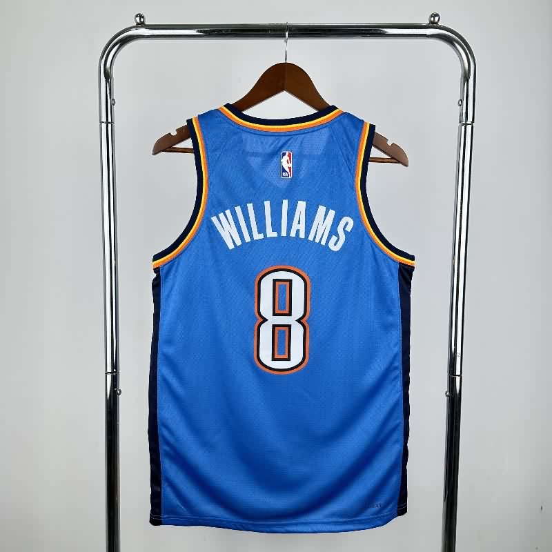 Oklahoma City Thunder 22/23 Blue Basketball Jersey (Hot Press)