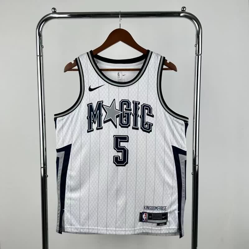 Orlando Magic 24/25 White City Basketball Jersey (Hot Press) Orlando Magic 24/25 White City Basketball Jersey (Hot Press)