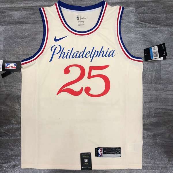 Philadelphia 76ers 20/21 White City Basketball Jersey (Hot Press)