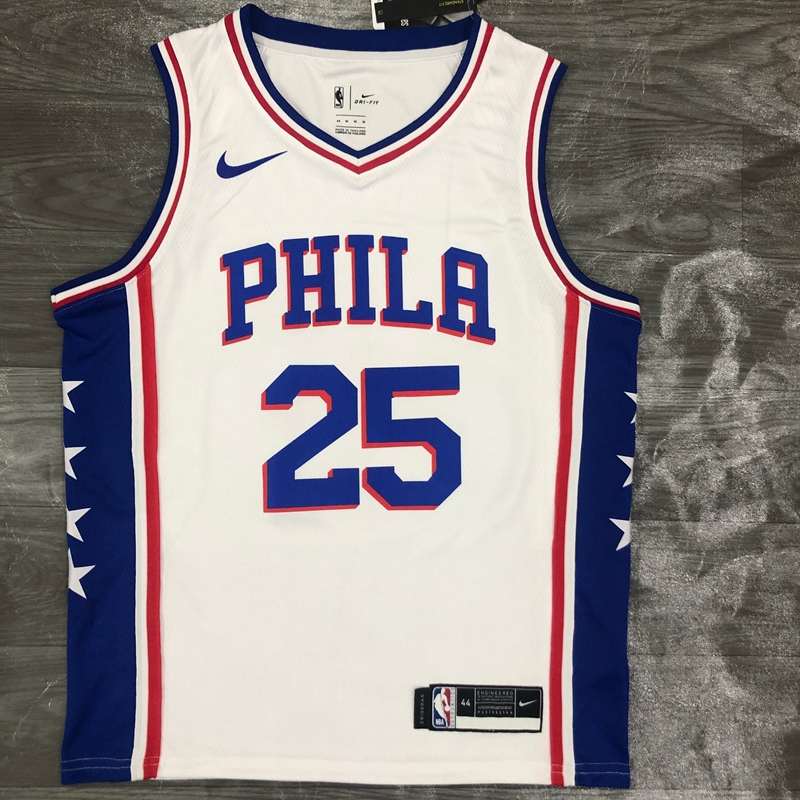 Philadelphia 76ers 20/21 White Basketball Jersey (Hot Press)