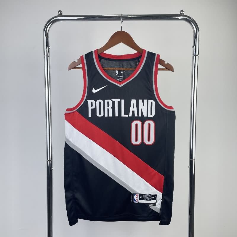 Portland Trail Blazers 22/23 Black Basketball Jersey (Hot Press)