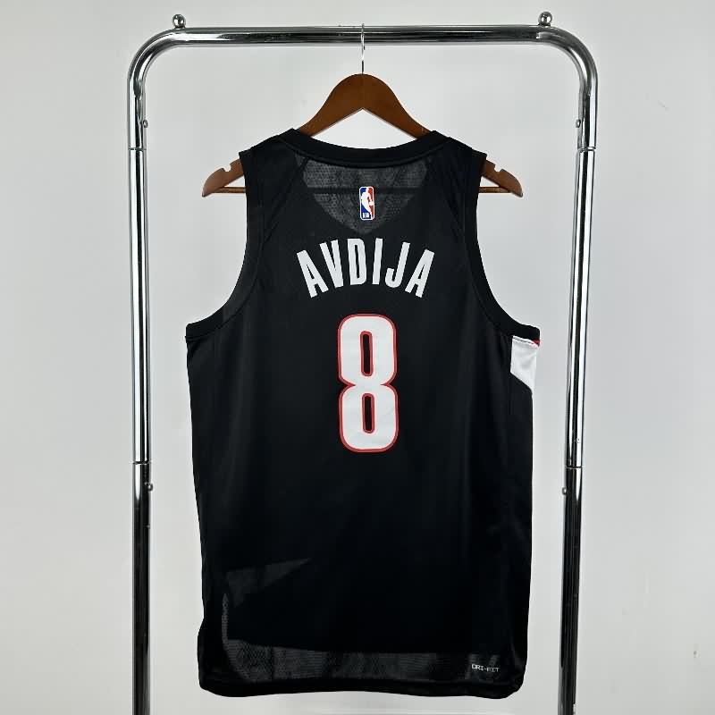 Portland Trail Blazers 25/26 Black Basketball Jersey (Hot Press)