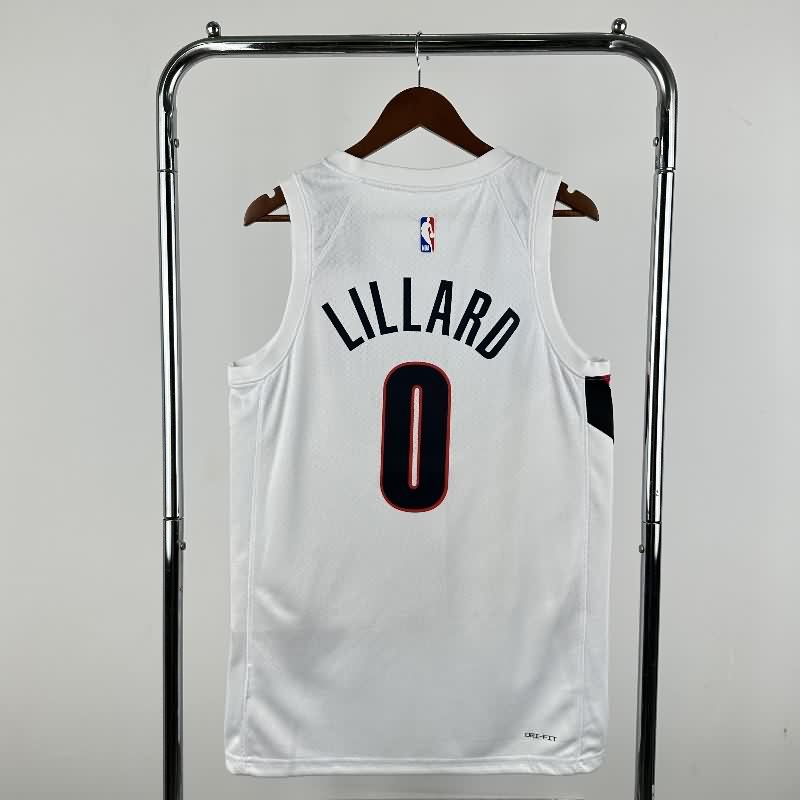 Portland Trail Blazers 25/26 White Basketball Jersey (Hot Press)