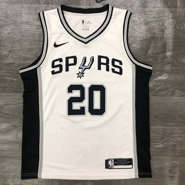 San Antonio Spurs White Basketball Jersey (Hot Press)