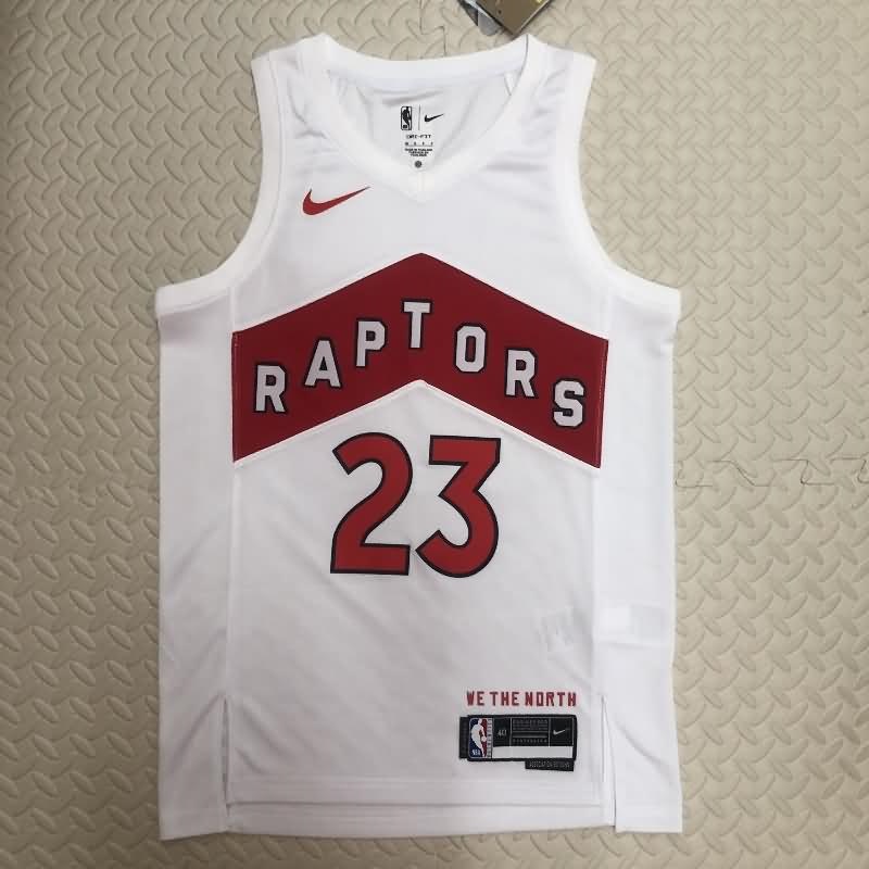 Toronto Raptors 22/23 White Basketball Jersey (Hot Press)