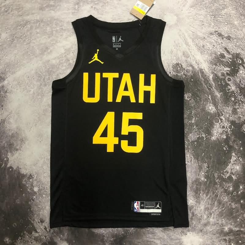 Utah Jazz 22/23 Black AJ Basketball Jersey (Hot Press)