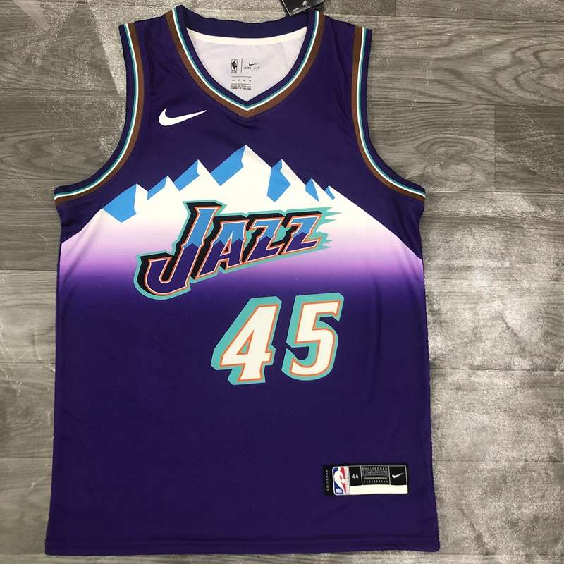 Utah Jazz Purple Classics Basketball Jersey (Hot Press)