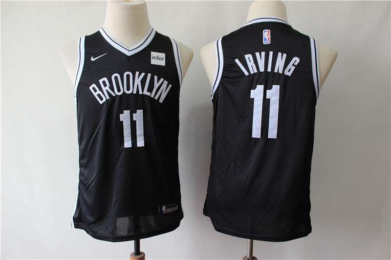 Brooklyn Nets #11 IRVING Black Young Basketball Jersey (Stitched)