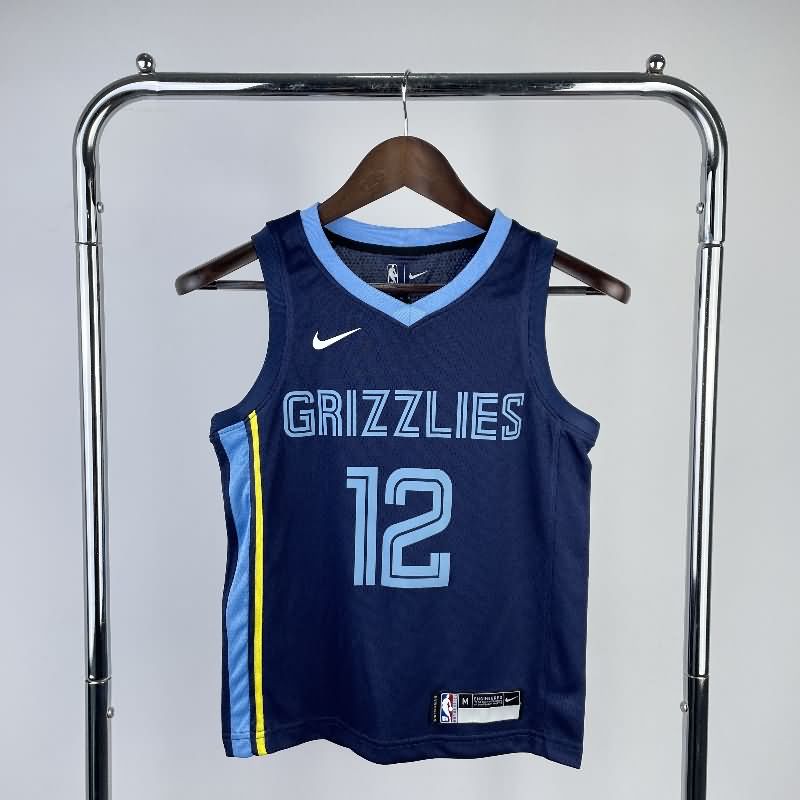 Memphis Grizzlies 22/23 Dark Blue Youth NBA Jersey (Hot Press)