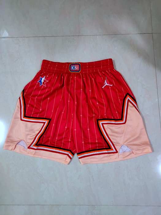 All Star 2020 Red Basketball Shorts